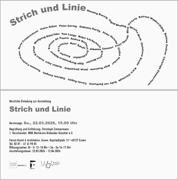Ausstellung Strich und Linie